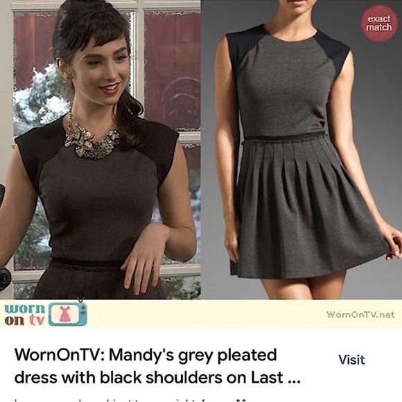 REBECCA TAYLOR Cap Sleeve Ponte Dress in Dark Grey • MSRP $495.00 - Picture 5 of 12